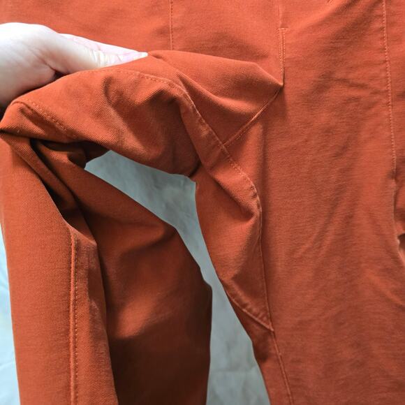 Lululemon Bowline mens burnt orange rust pants large pockets elastic waist - Picture 6 of 12